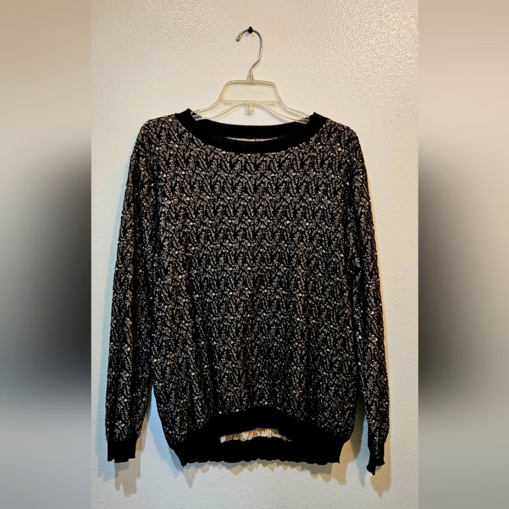 Massimo M Black/White Sweater